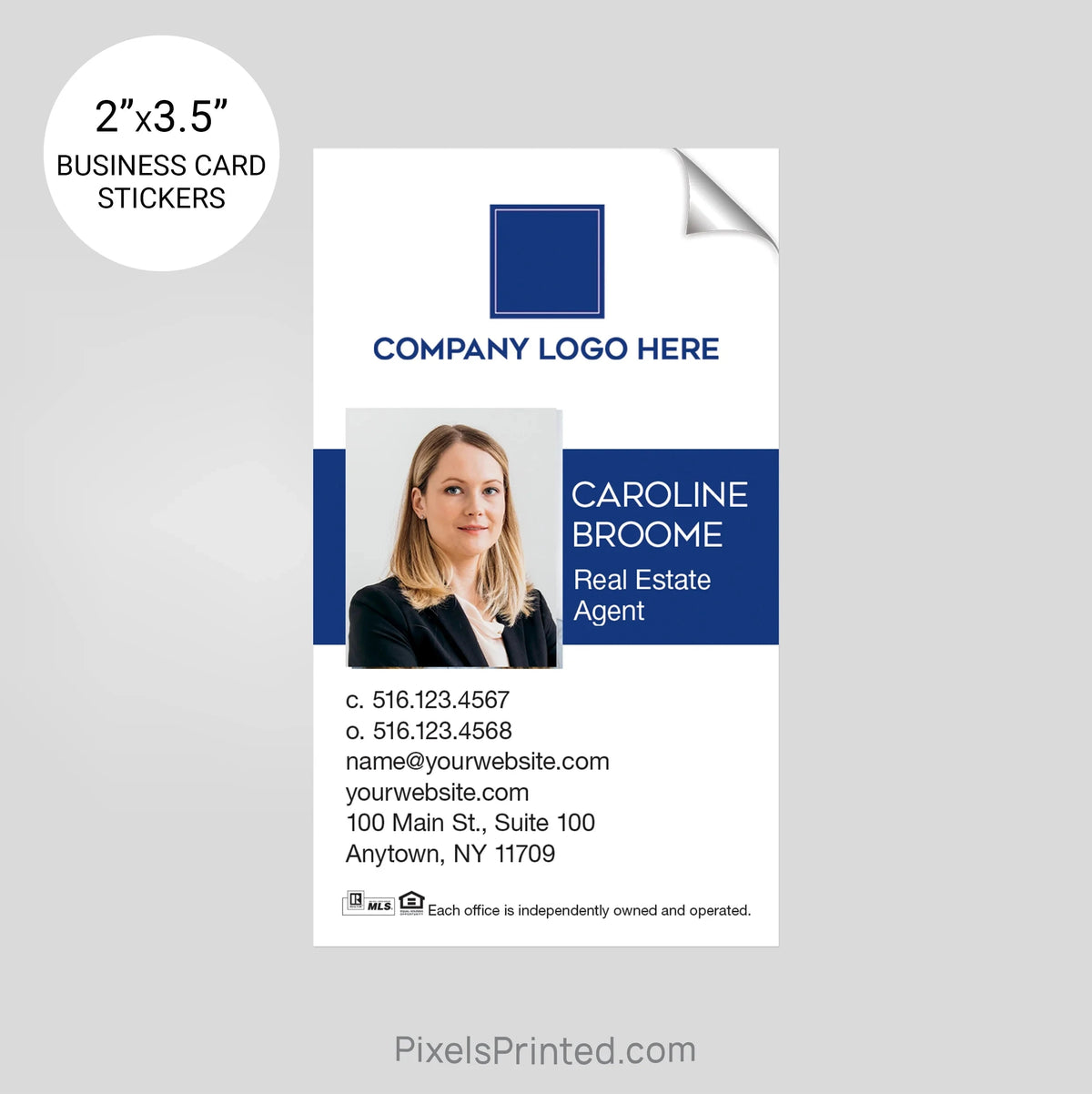 Coldwell Banker business card stickers sticker PixelsPrinted 