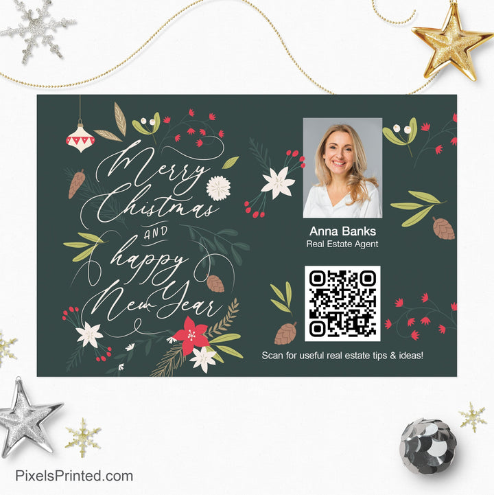Coldwell Banker Christmas holiday postcards PixelsPrinted 