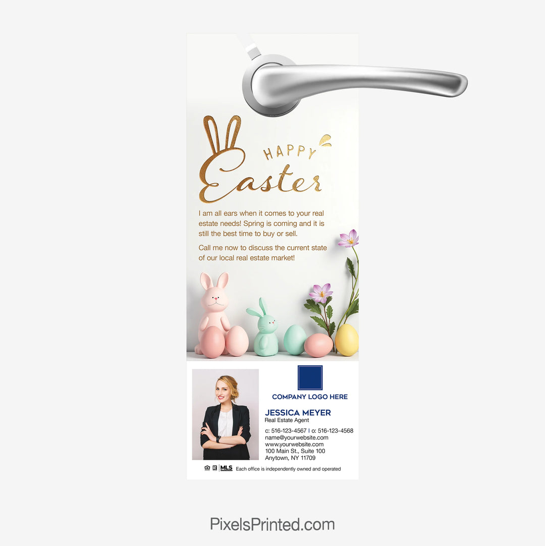 Coldwell Banker realty Easter door hangers for spring realtor SOI outreach