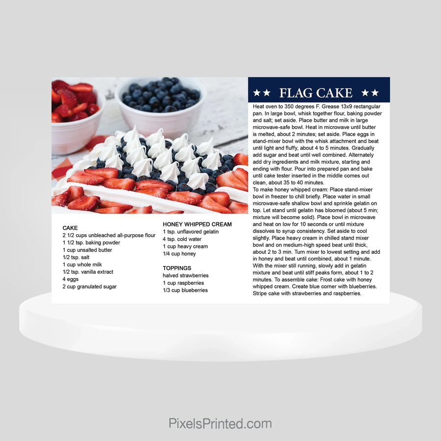 Coldwell Banker realty Fourth of July recipe postcards PixelsPrinted 