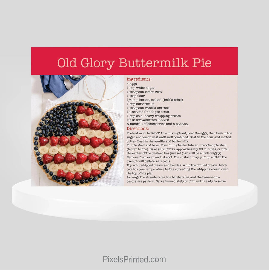 Coldwell Banker realty Independence Day recipe postcards PixelsPrinted 