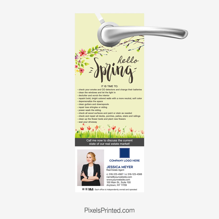 Coldwell Banker realty spring maintenance tips door hanger