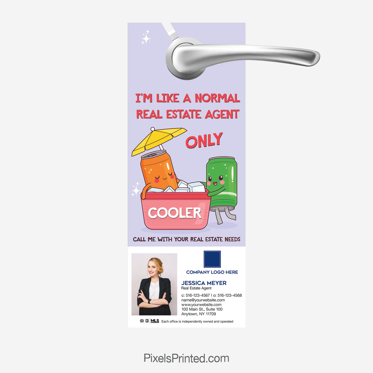 Summer agent introduction door hanger for Coldwell Banker Realty agents