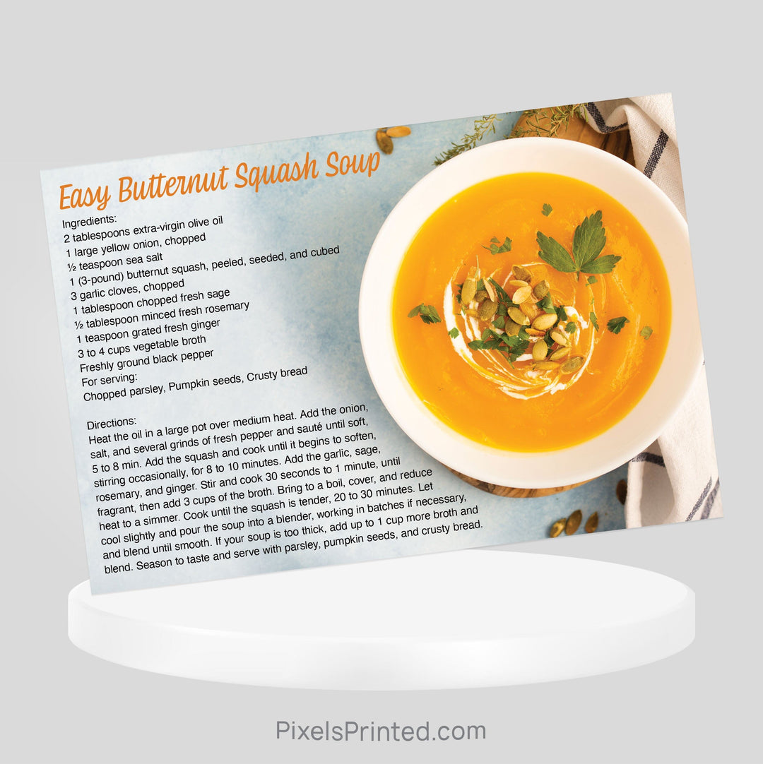 Coldwell Banker Thanksgiving recipe postcards PixelsPrinted 