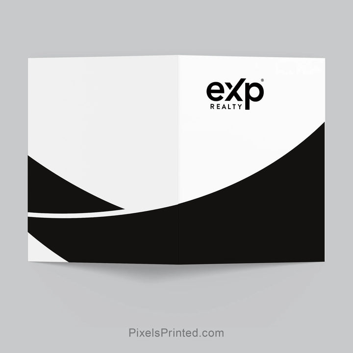 glossy eXp Realty real estate presentation folder for realtors