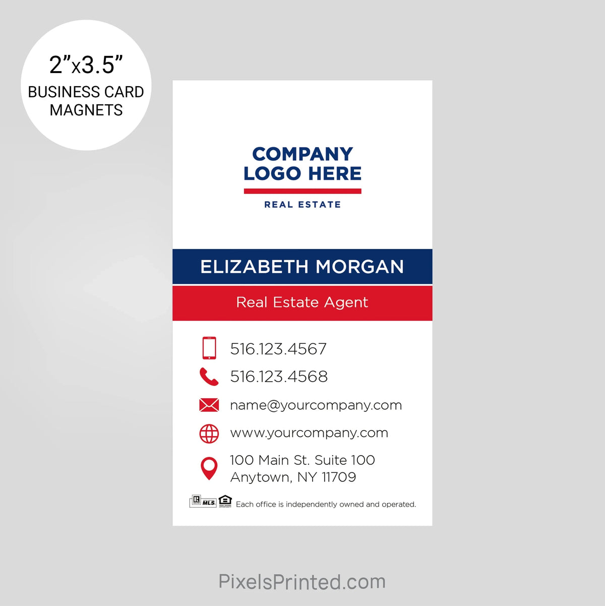 ERA real estate business card magnets PixelsPrinted 