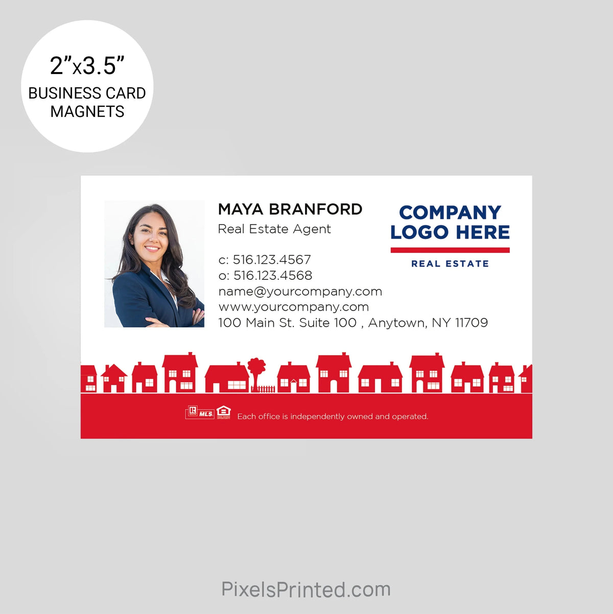 ERA real estate business card magnets PixelsPrinted 