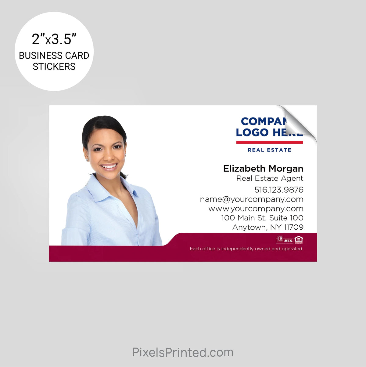 ERA real estate business card stickers PixelsPrinted 