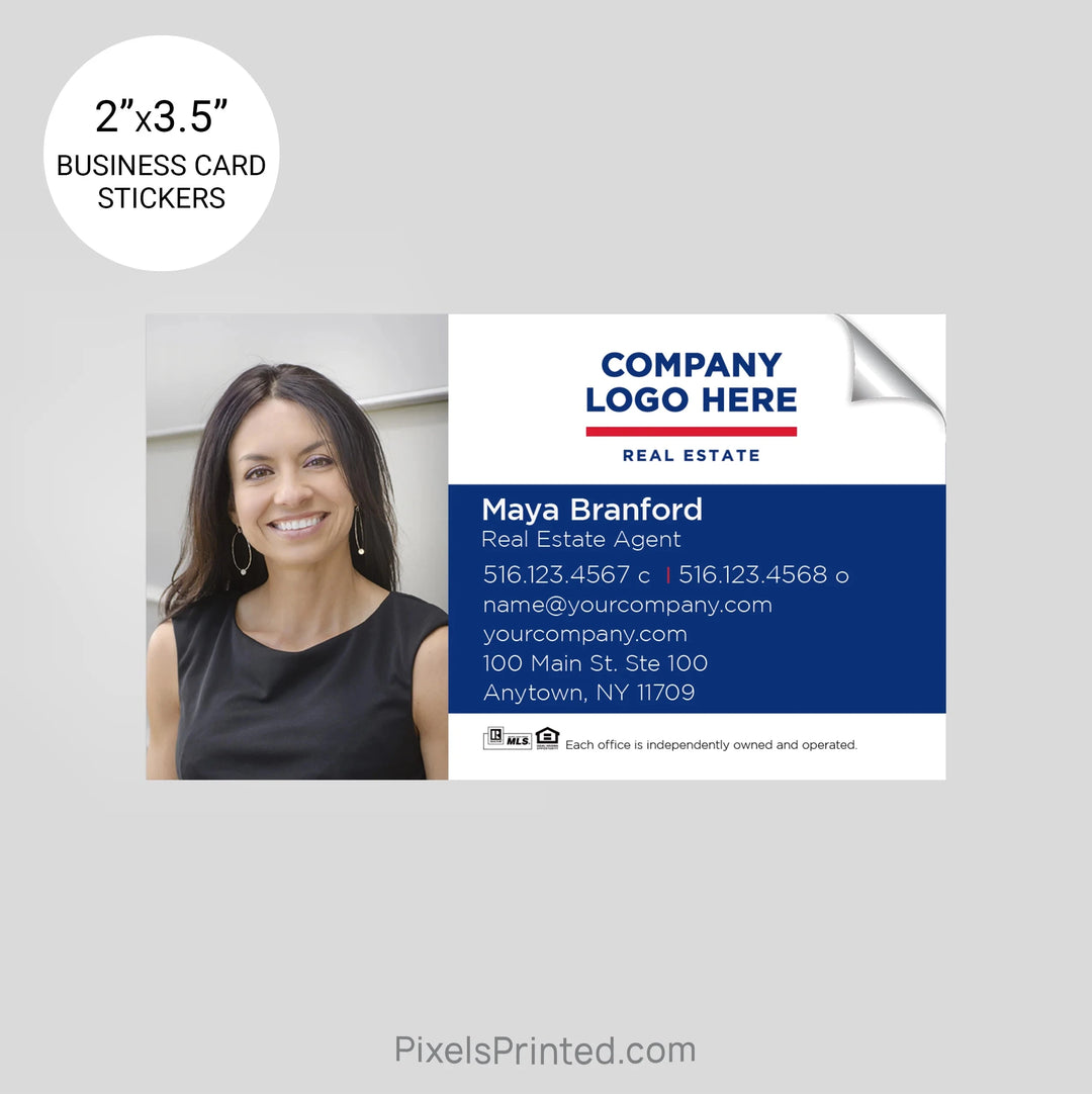 ERA real estate business card stickers PixelsPrinted 
