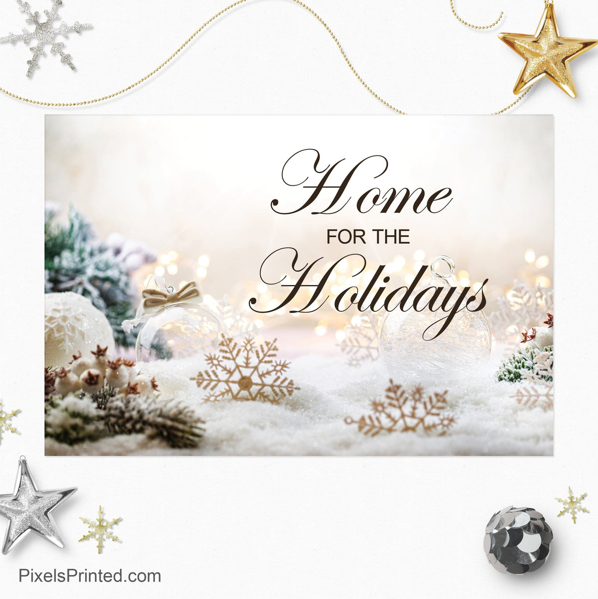 ERA real estate Christmas holiday postcards PixelsPrinted 