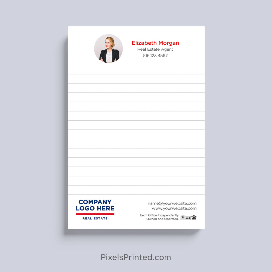 Custom ERA Real Estate agent notepad with personalized branding
