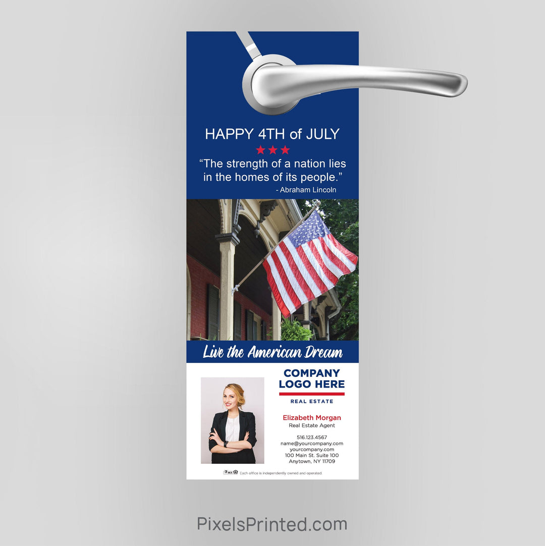 ERA real estate Fourth of July door hangers PixelsPrinted 