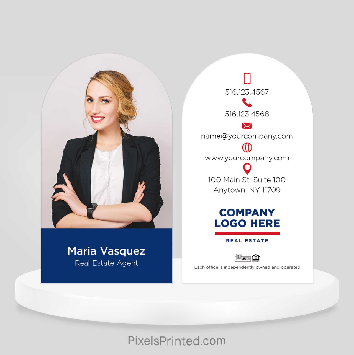 ERA real estate half circle business cards Business Cards PixelsPrinted 