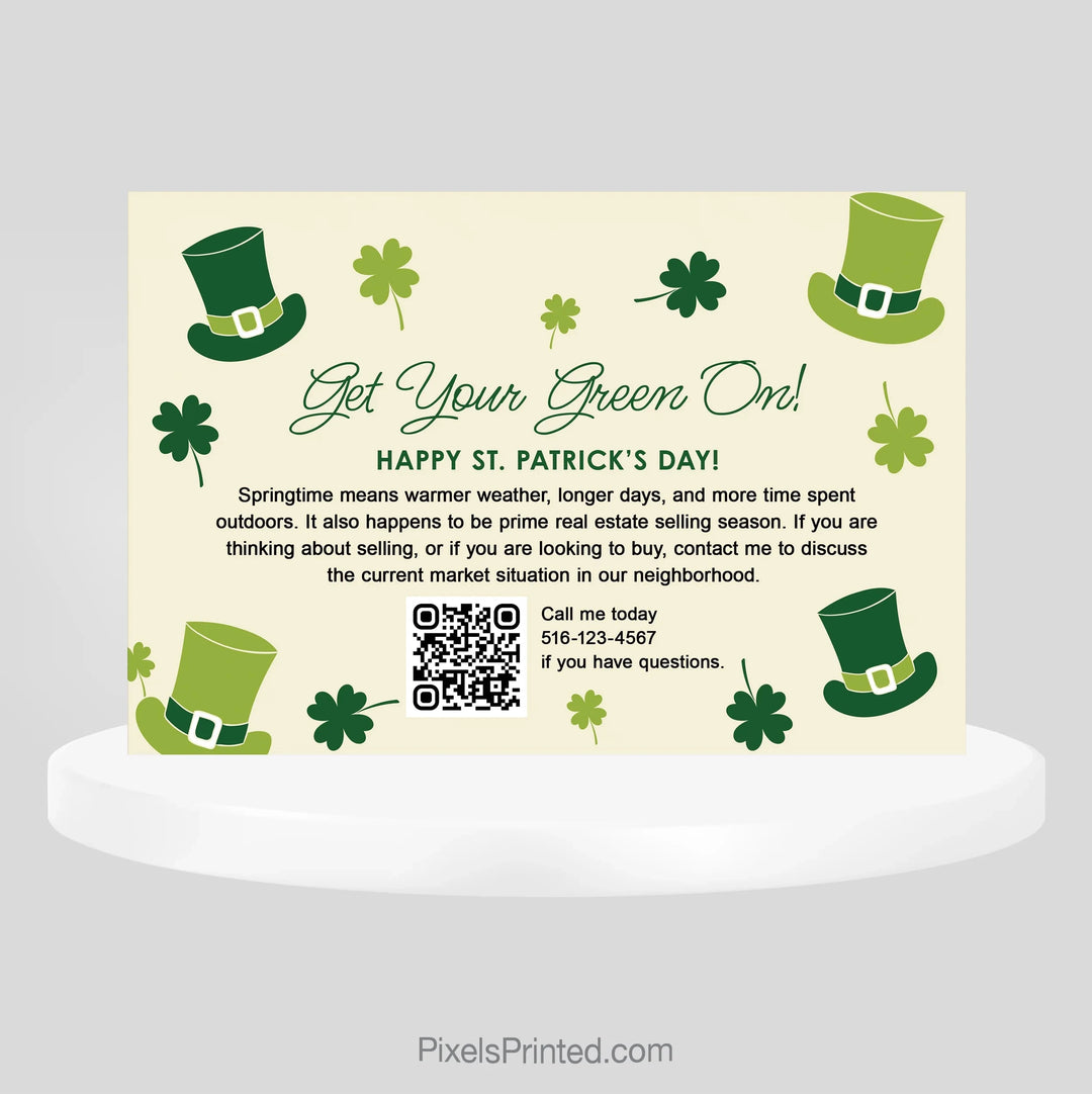 ERA real estate St Patrick’s Day postcards PixelsPrinted 