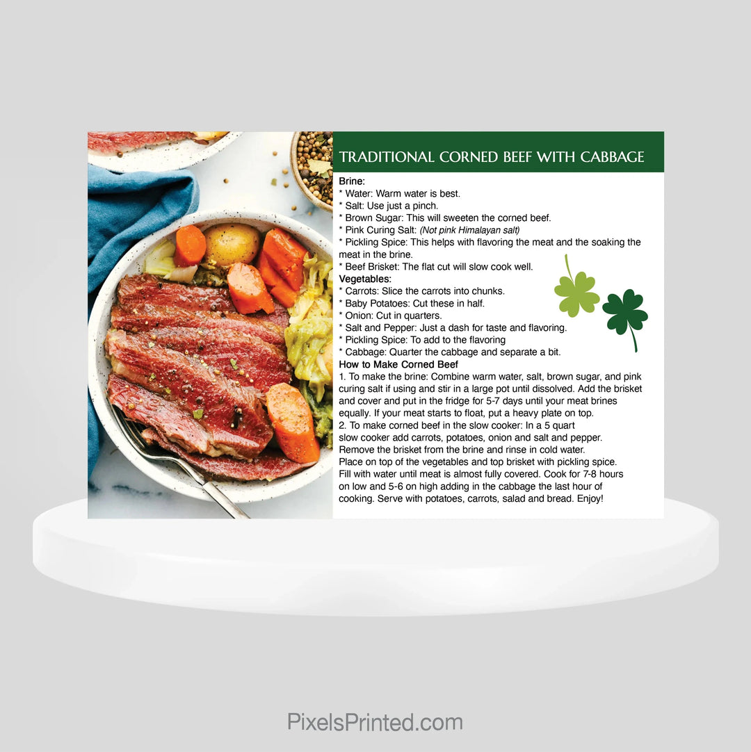 ERA real estate St Patrick’s Day recipe mailers PixelsPrinted 