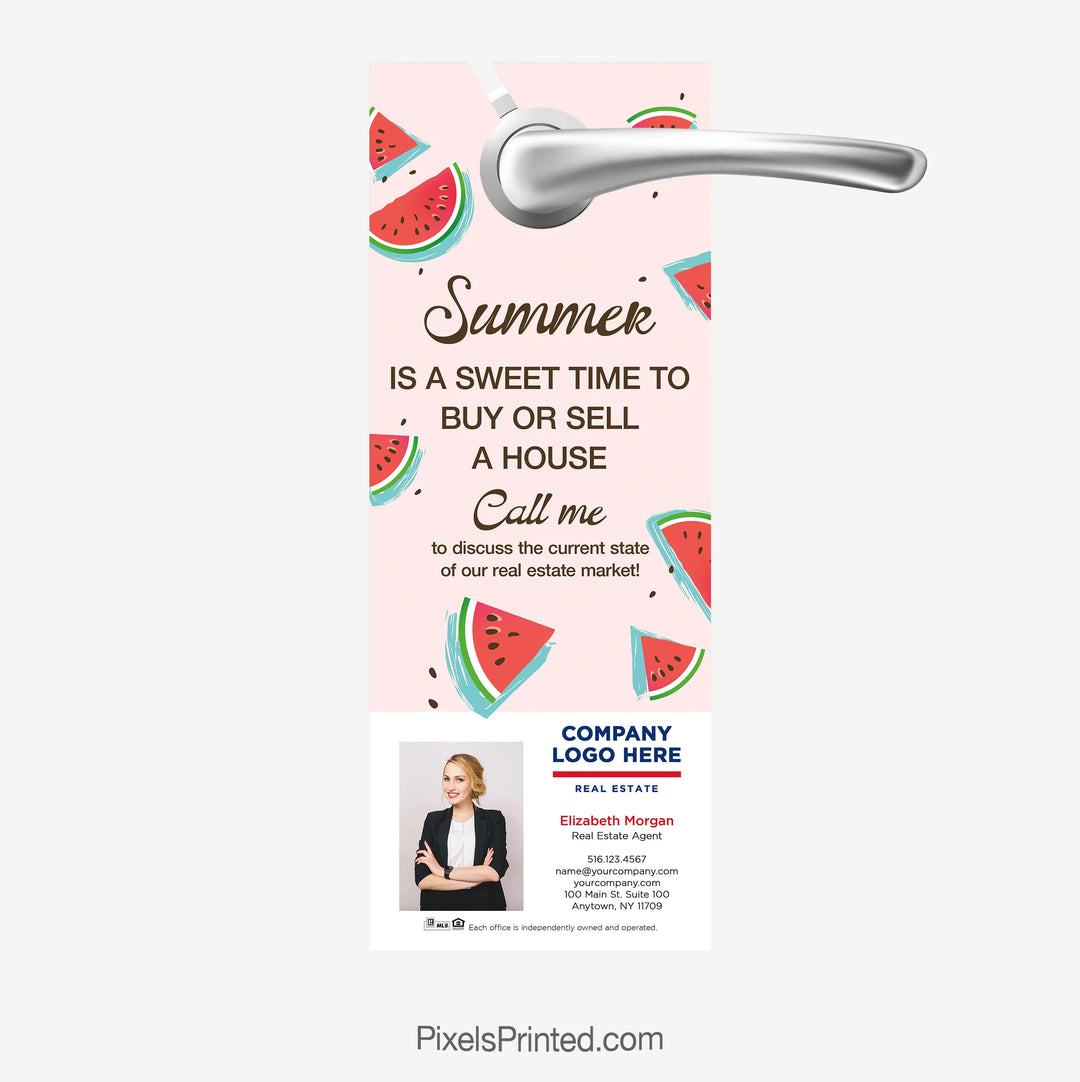 Hot summer real estate market ERA Real Estate door hanger