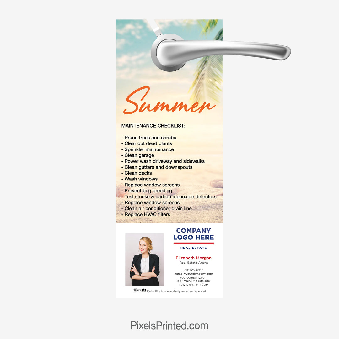 ERA real estate summer maintenance tips door hangers