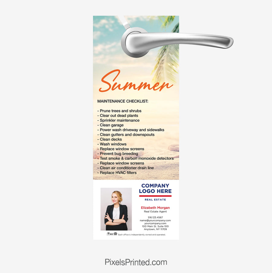 ERA real estate summer maintenance tips door hangers