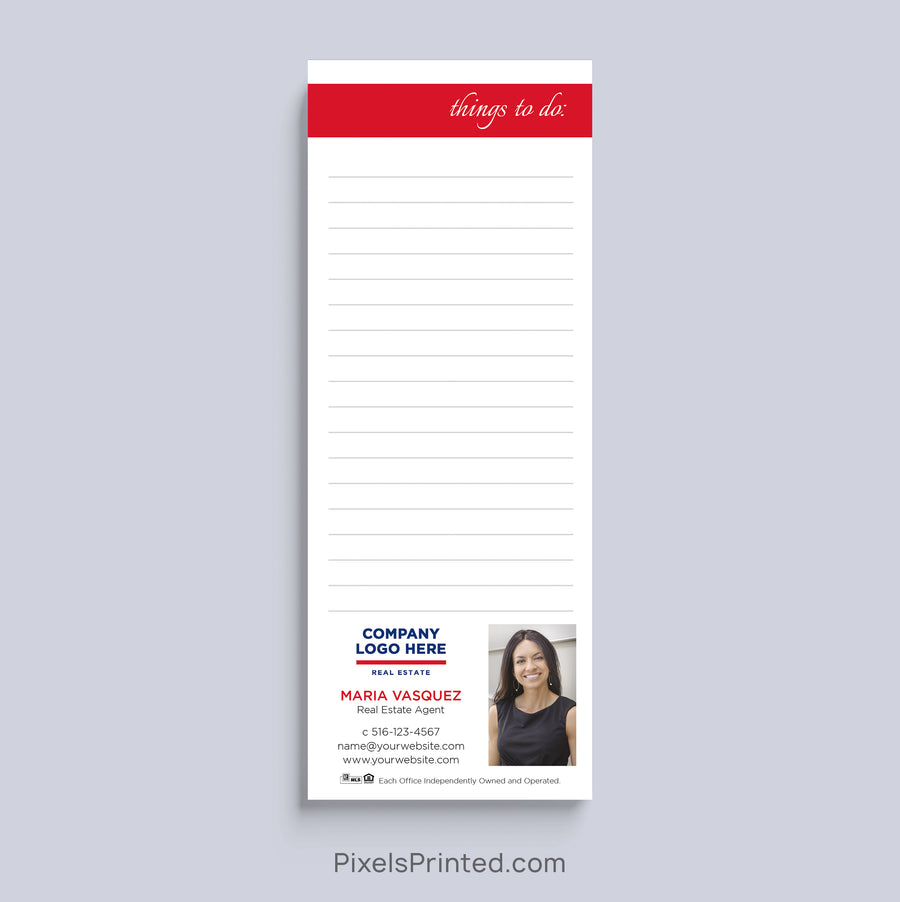 ERA Real Estate Things to Do realtor notepad with headshot