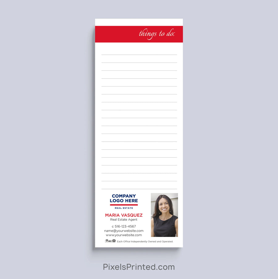 ERA Real Estate Things to Do realtor notepad with headshot