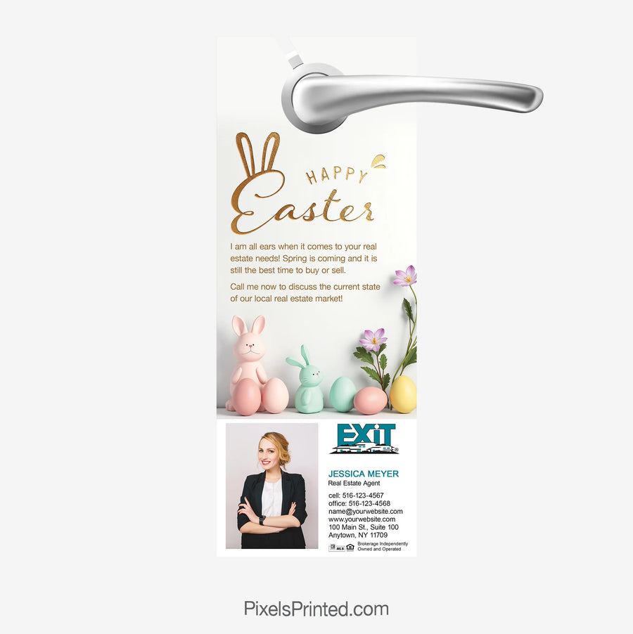 EXIT realty Easter door hangers for realtors