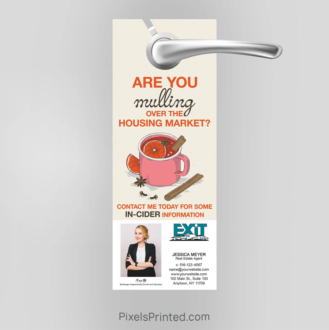 EXIT realty fall autumn door hangers PixelsPrinted 