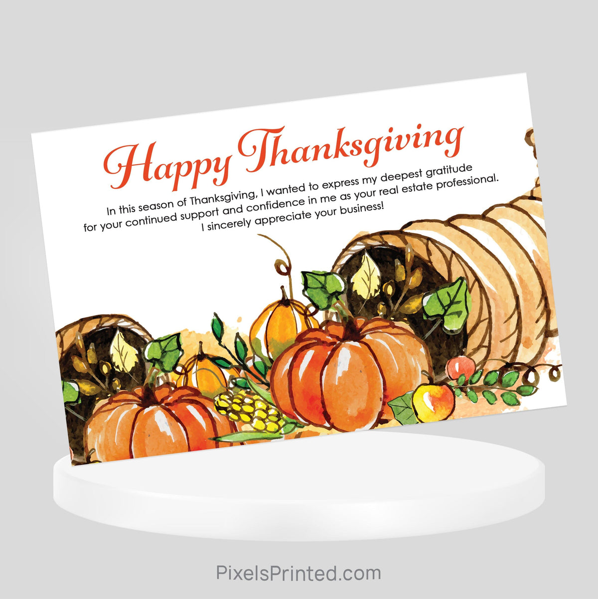 EXIT realty Fall Thanksgiving postcards PixelsPrinted 