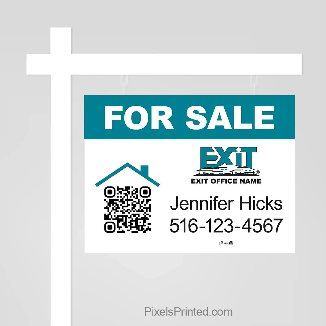 EXIT realty for sale sign panels PixelsPrinted 