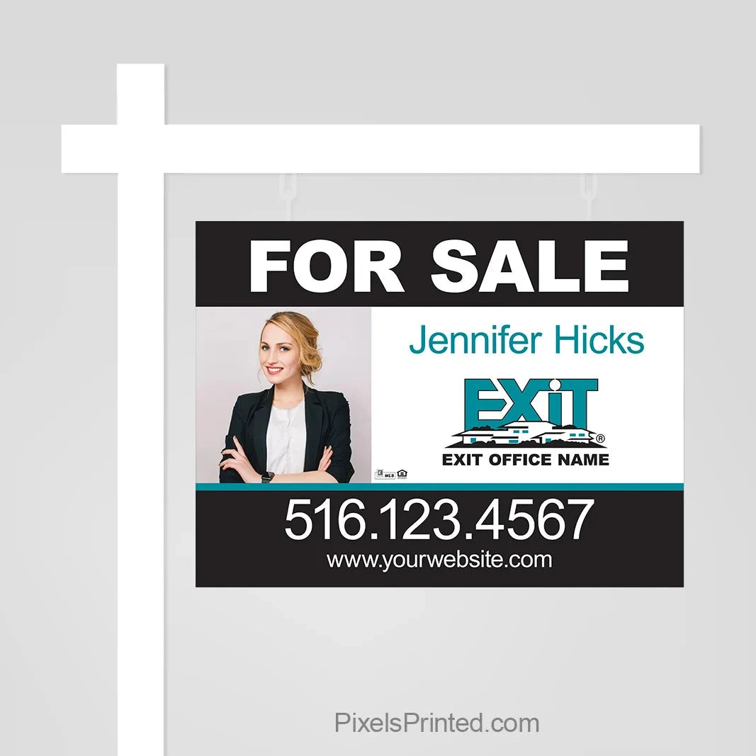EXIT realty for sale sign panels PixelsPrinted 