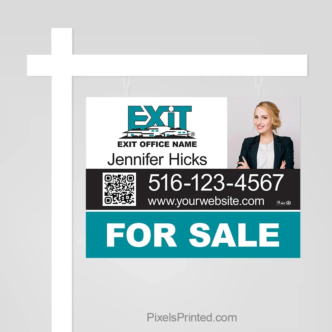 EXIT realty for sale sign panels PixelsPrinted 