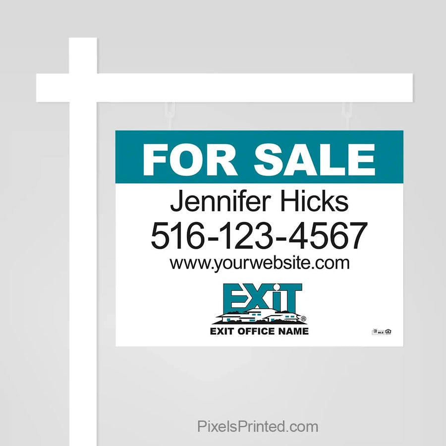 EXIT realty for sale sign panels PixelsPrinted 