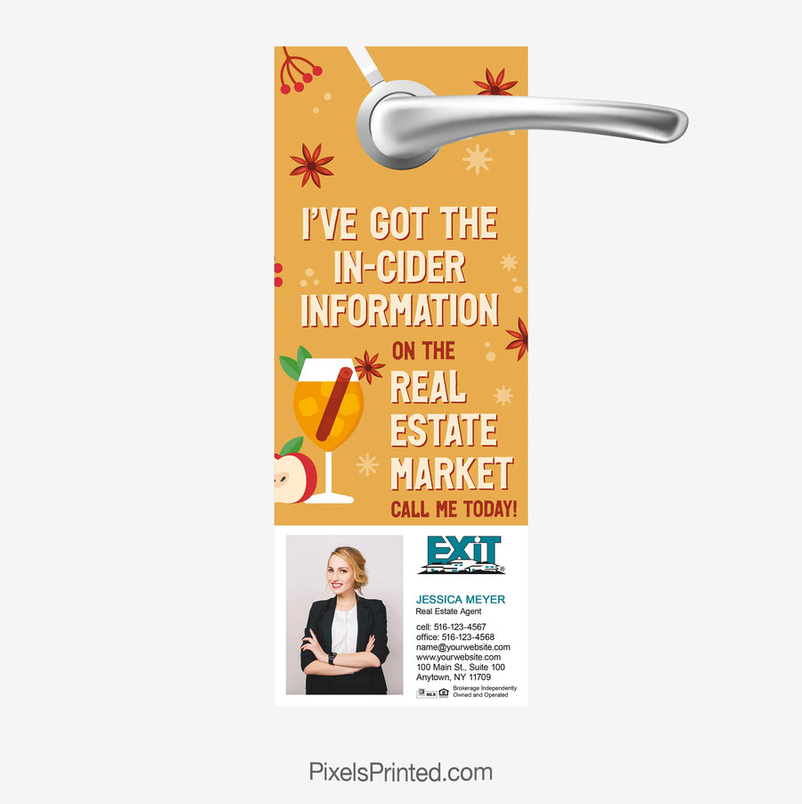 EXIT realty got the insider information on the real estate market door hangers