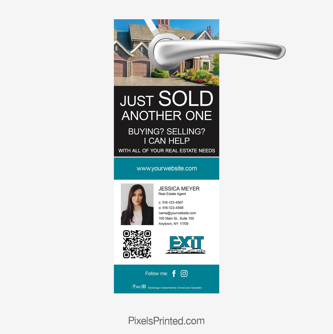 Hello Neighbor agent introduction door hanger for EXIT Realty