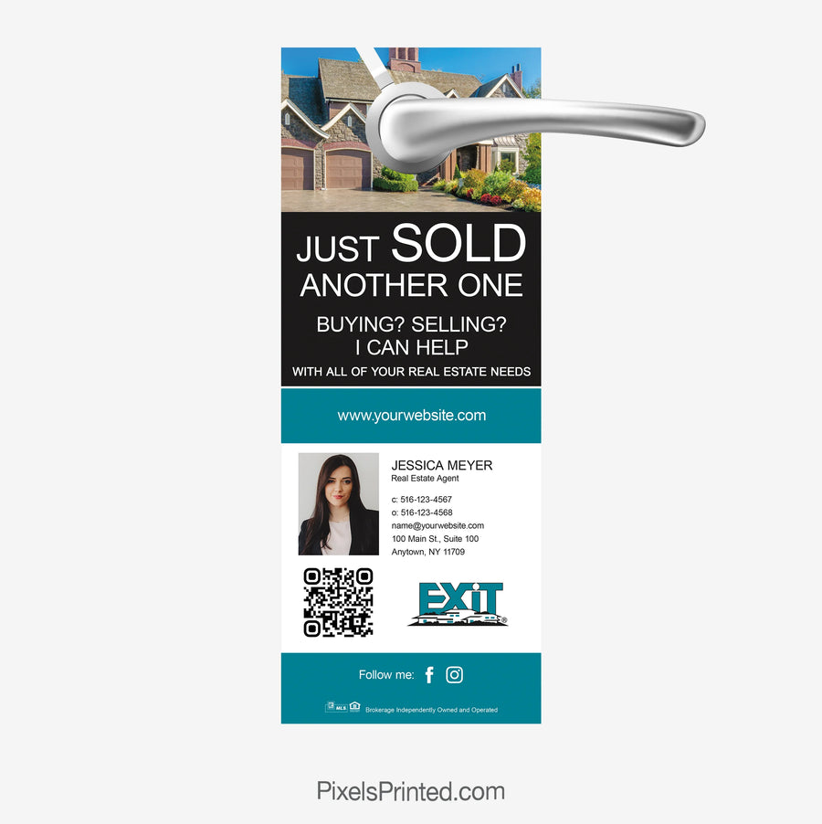 Hello Neighbor agent introduction door hanger for EXIT Realty