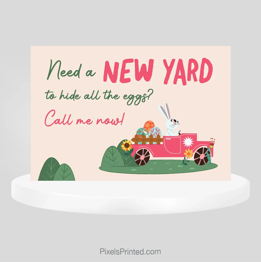 EXIT realty new yard for Easter eggs postcards PixelsPrinted 