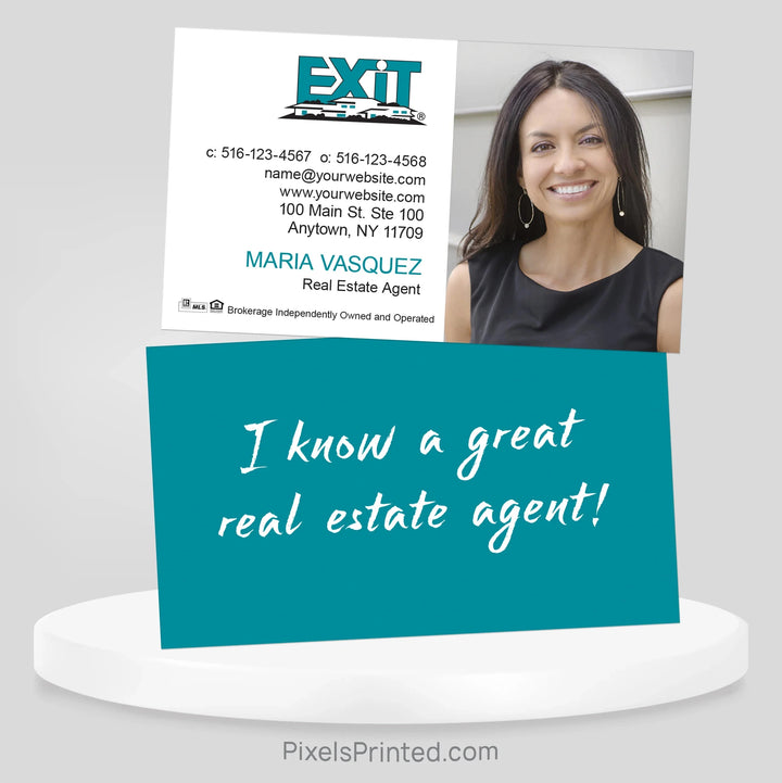 EXIT realty referral business cards Business Cards PixelsPrinted 
