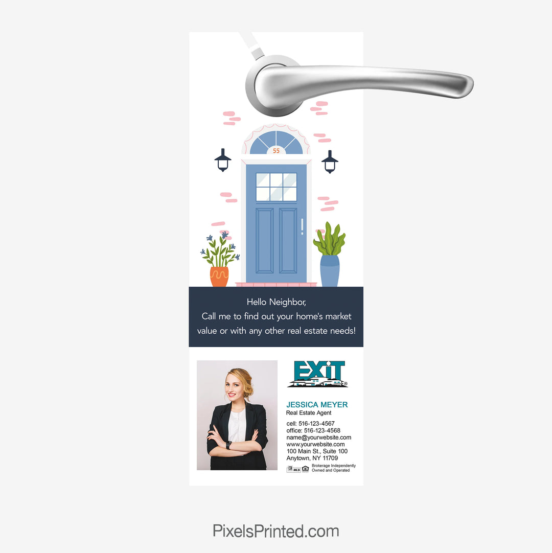 EXIT realty spring real estate market door hangers