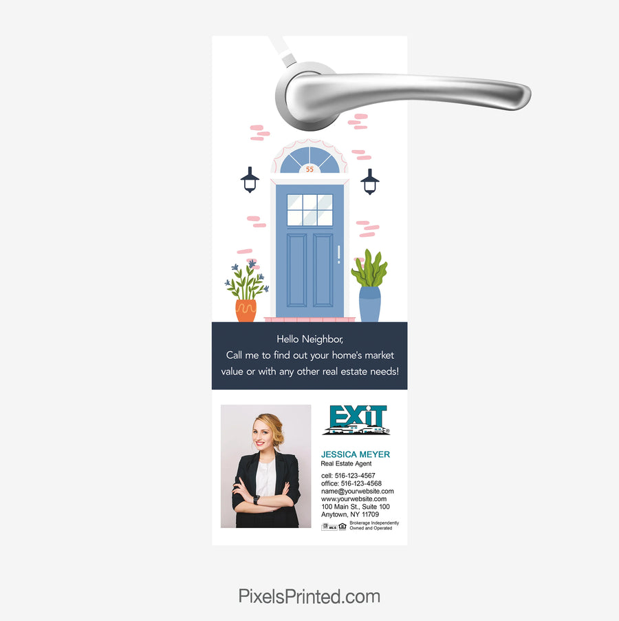 EXIT realty spring real estate market door hangers