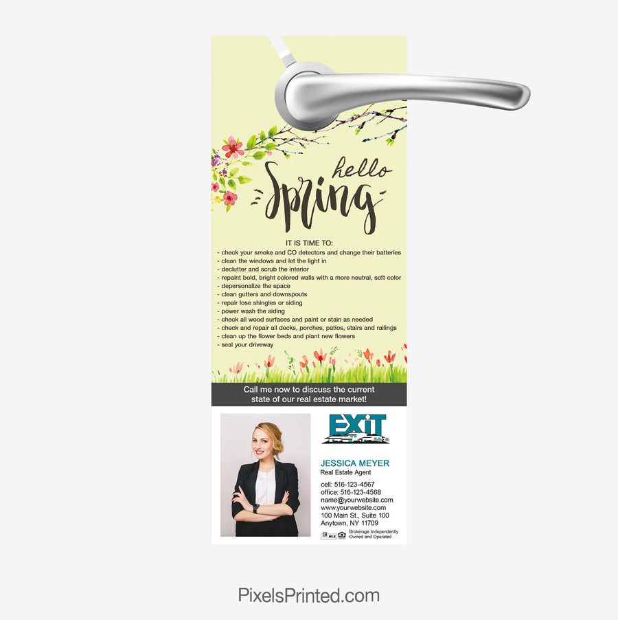 EXIT realty Spring home maintenance tips door hanger