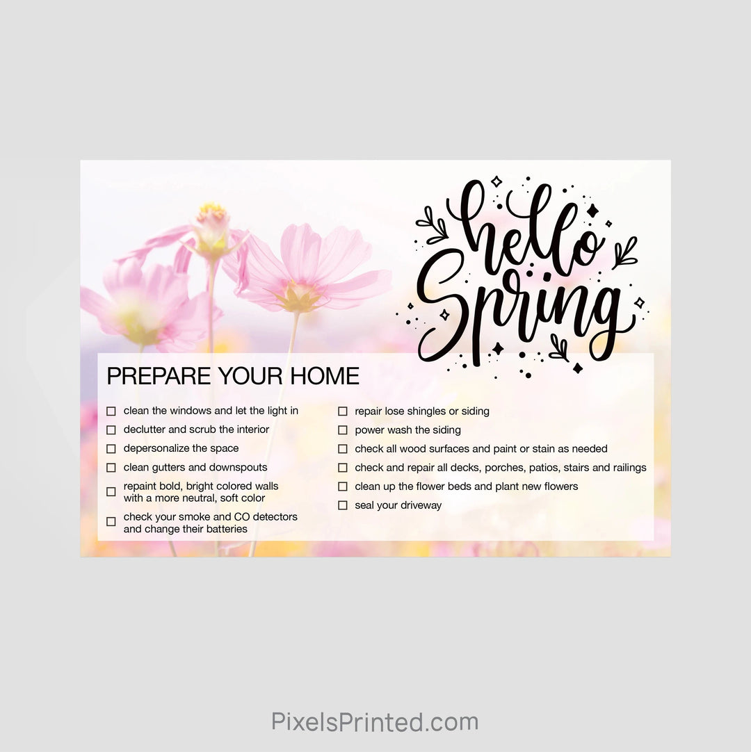 EXIT realty spring maintenance postcards PixelsPrinted 
