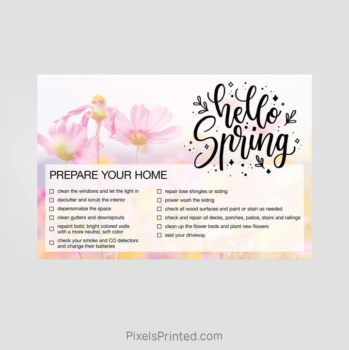 EXIT realty spring maintenance postcards PixelsPrinted 