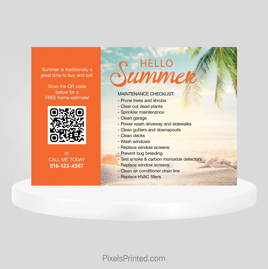 EXIT realty summer maintenance postcards PixelsPrinted 