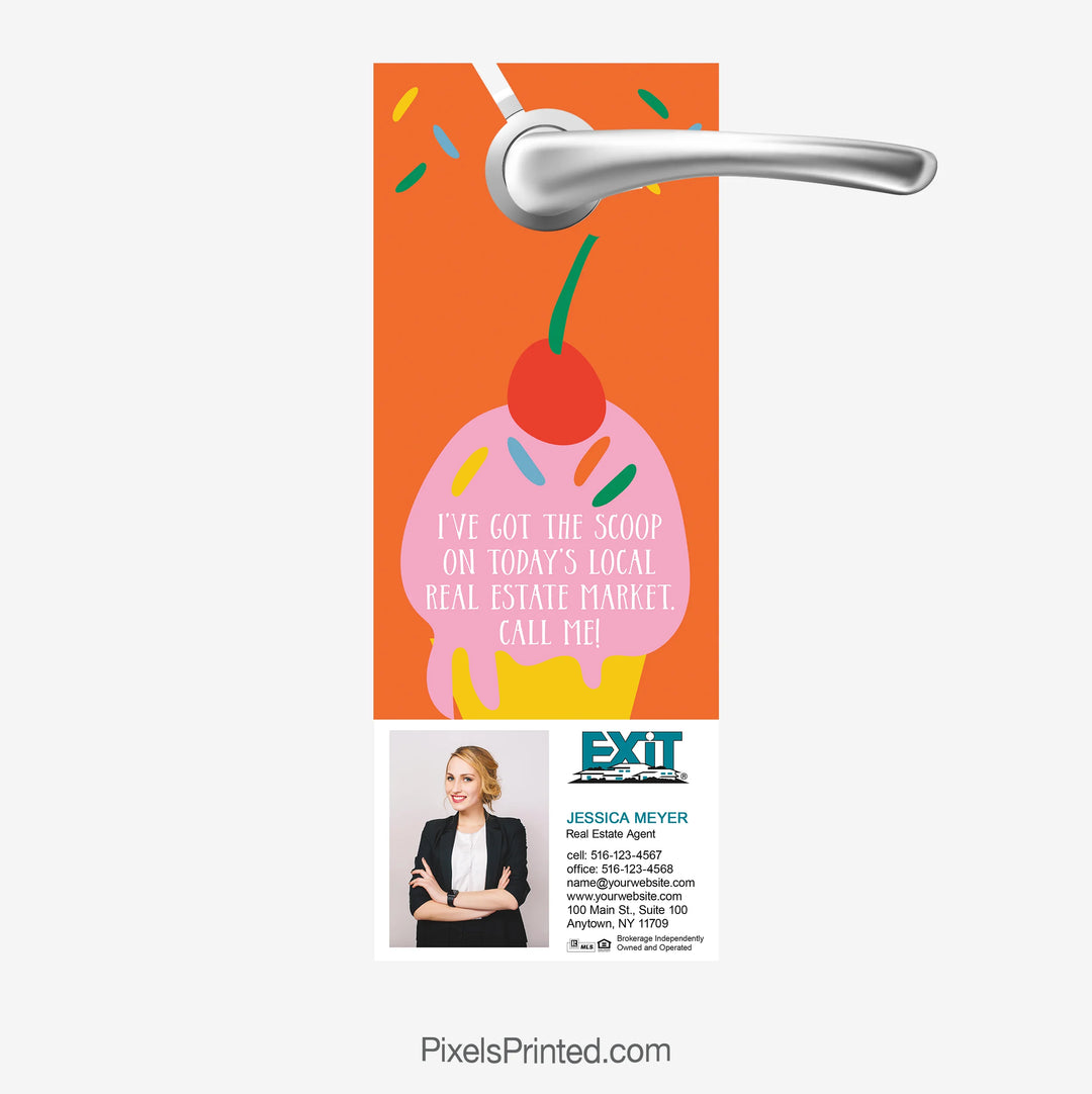 Summer market insight door hanger for real estate agents got the scoop