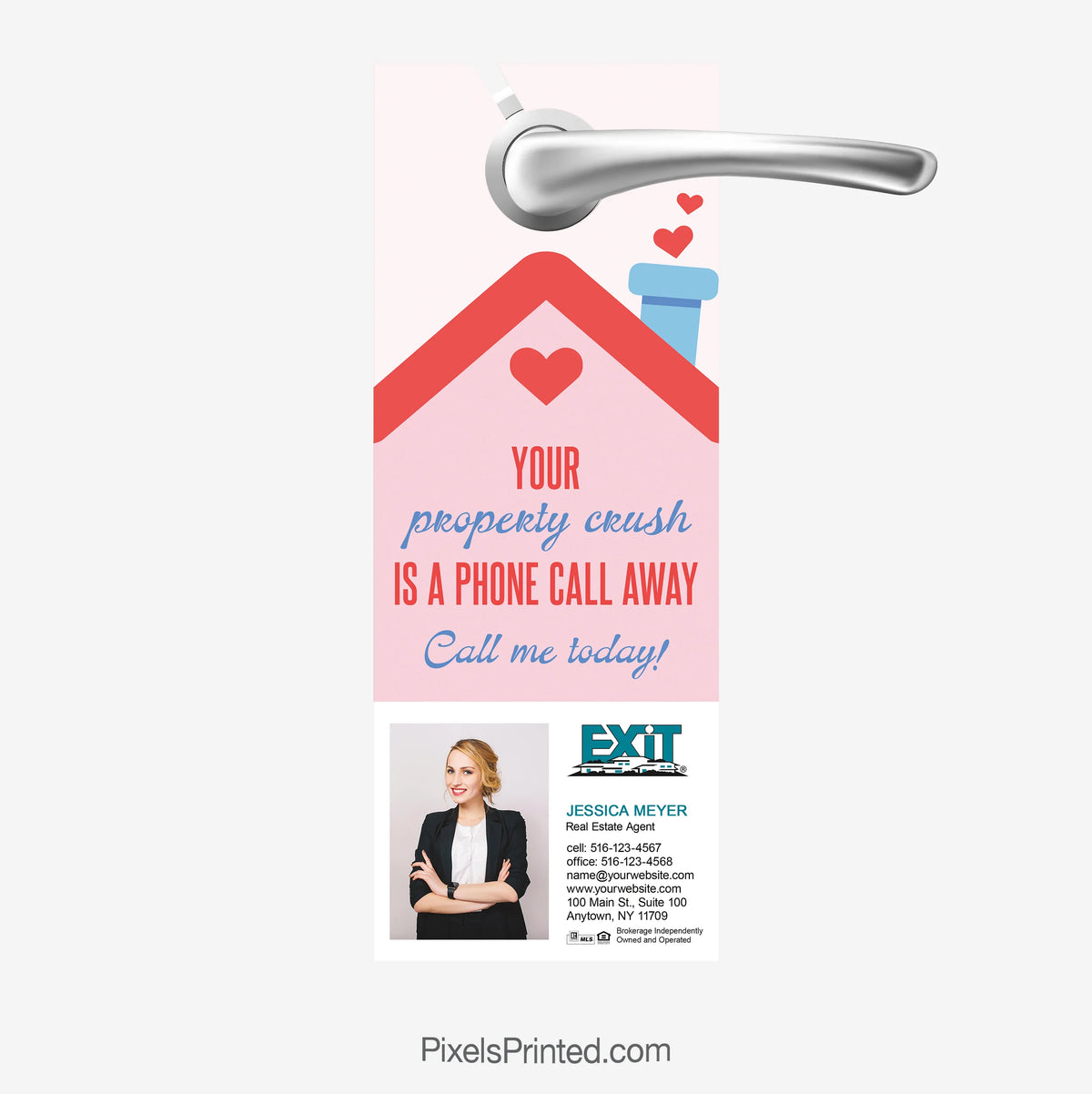 Exit Realty Valentine's Day Door Hangers for Realtors