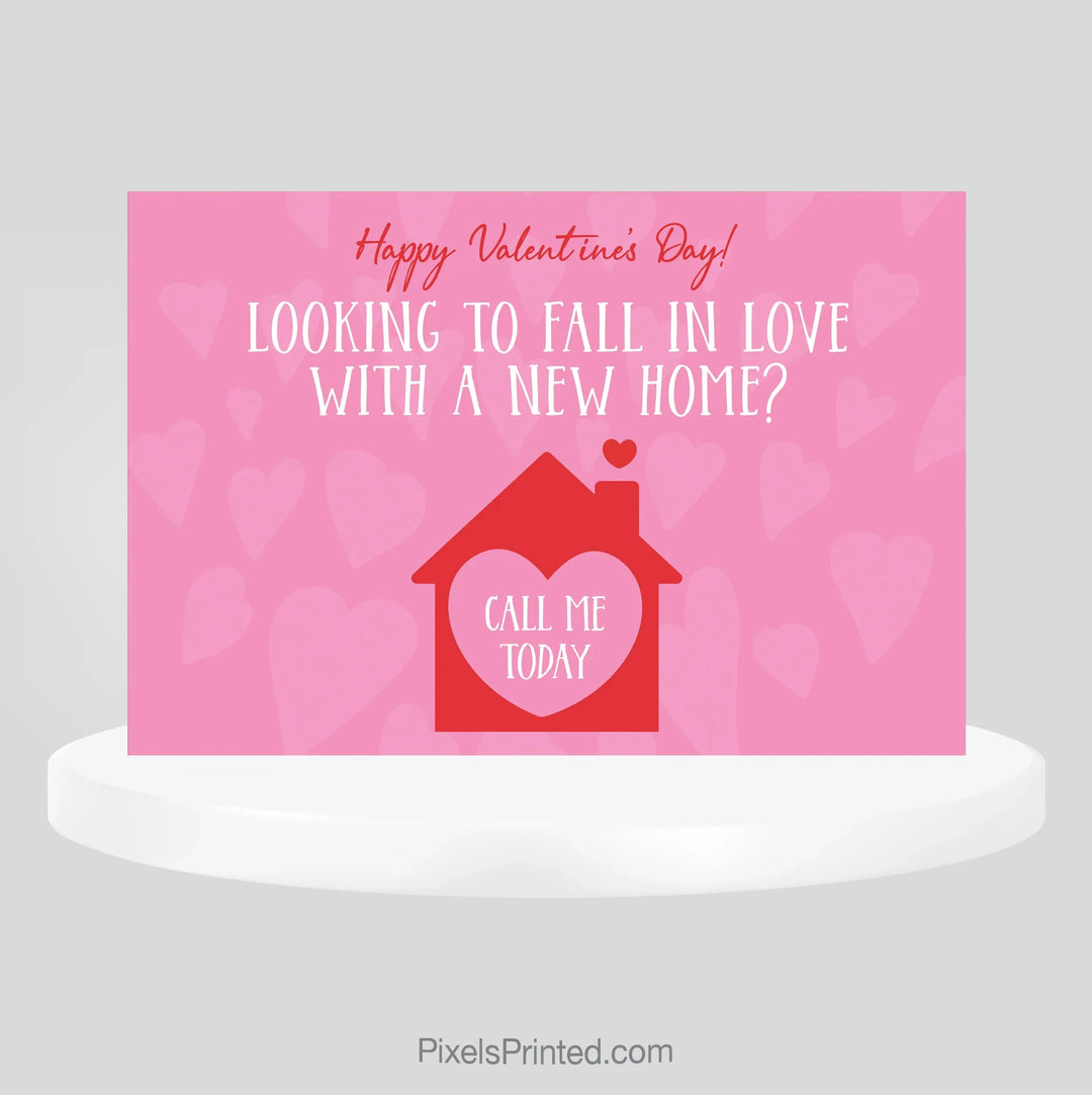 EXIT realty Valentine’s Day greeting postcard PixelsPrinted 