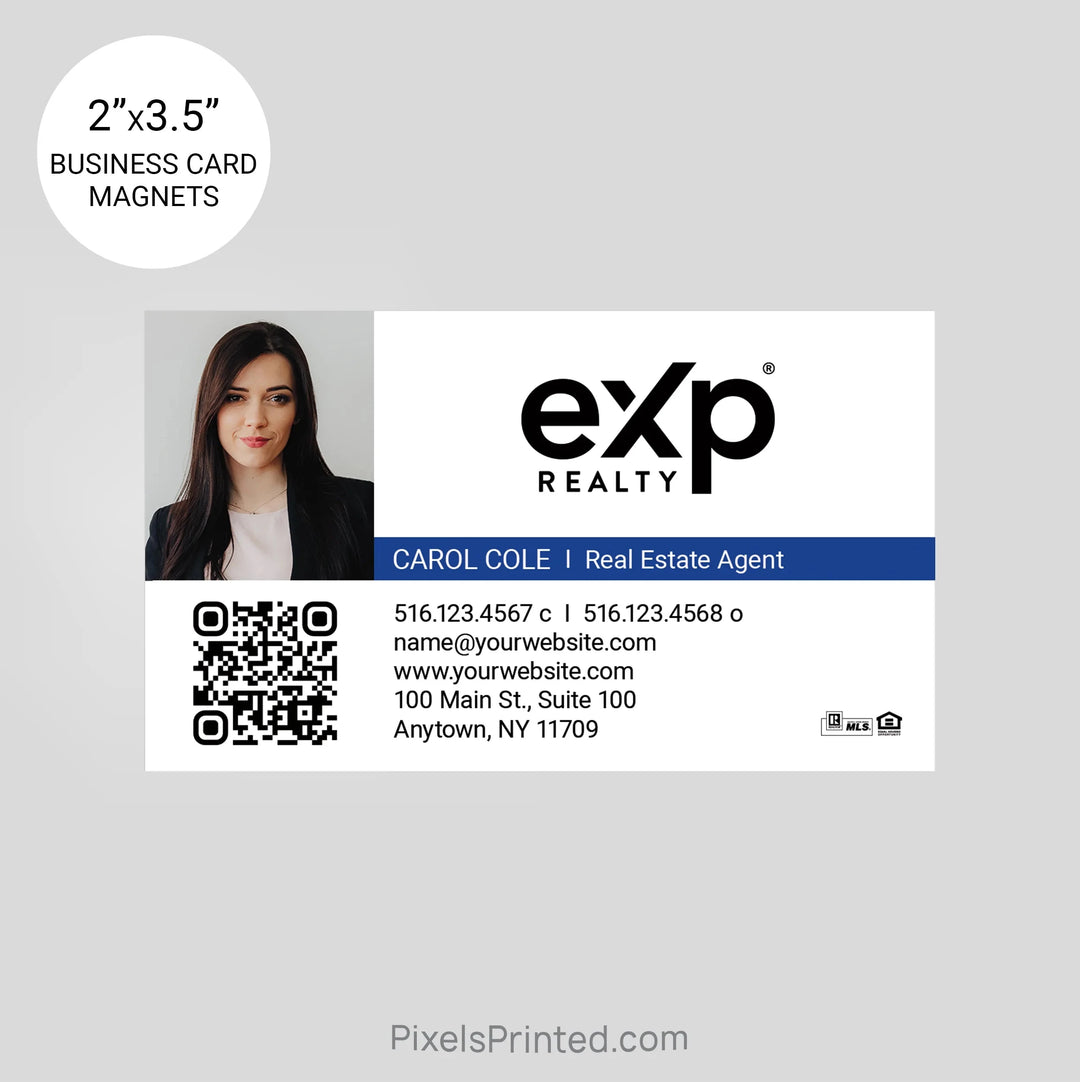 EXP realty business card magnets PixelsPrinted 