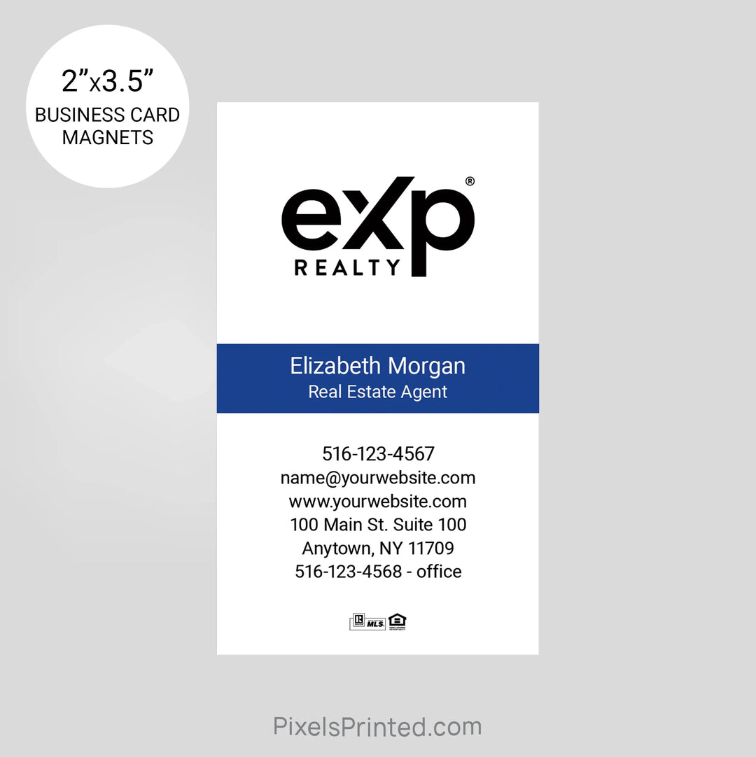 EXP realty business card magnets PixelsPrinted 