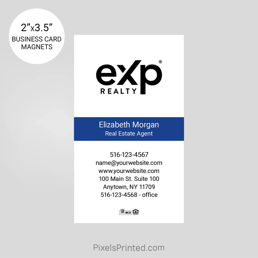 EXP realty business card magnets PixelsPrinted 