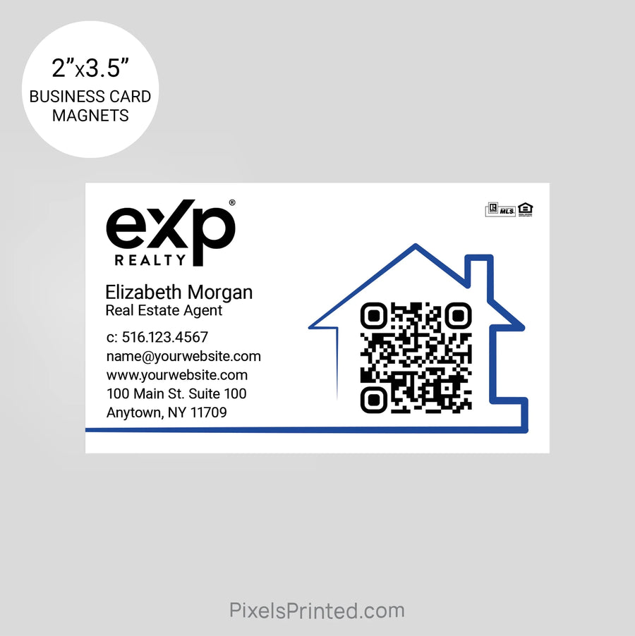 EXP realty business card magnets PixelsPrinted 