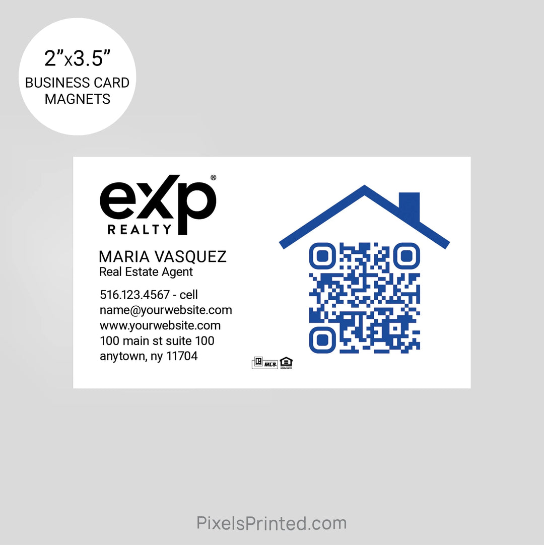 EXP realty business card magnets PixelsPrinted 